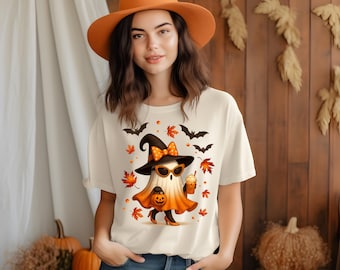 Halloween Ghost Pumpkin PNG, \Season Halloween Art, Fall Autumn Decor