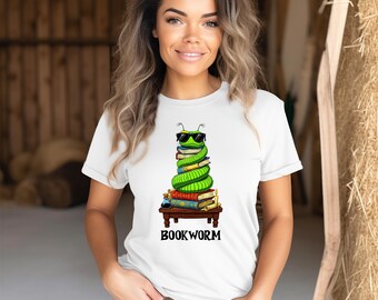Book Lover Tee, Cute Bookworm Shirt for Readers, Unisex Short Sleeve T-Shirt,