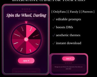 OnlyFans Spin the Wheel Game | Interactive Subscriber Game | Fan Engagement Tool