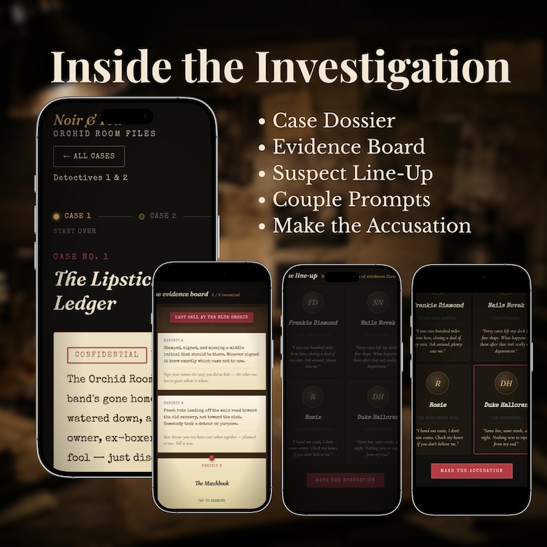 Gui Exercises In Html And Javascript Date Night Mystery Game for Couples, Interactive Detective Game for Two ...