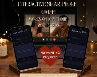 Interactive LDR Game: Virtual Date App for Couples. No Print, No Install. Sexy Truth or Dare, Anniversary Gift. Play via browser now