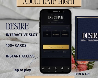 Interactive Couples Game Desire Slot Machine, Naughty Bedroom Cards, Digital Download, Adult Game Night, Relationship Goal