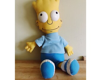 Bart Simpson 1990 Rag Doll Toy New in Box DanDee Collectible 18" Vintage