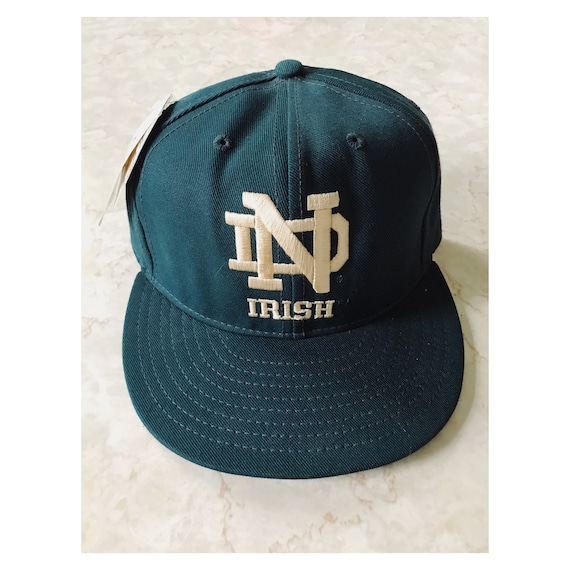Vintage NWT Pro-Line Sz 7 Notre Dame Baseball Cap Made in USA Official Pro Mode