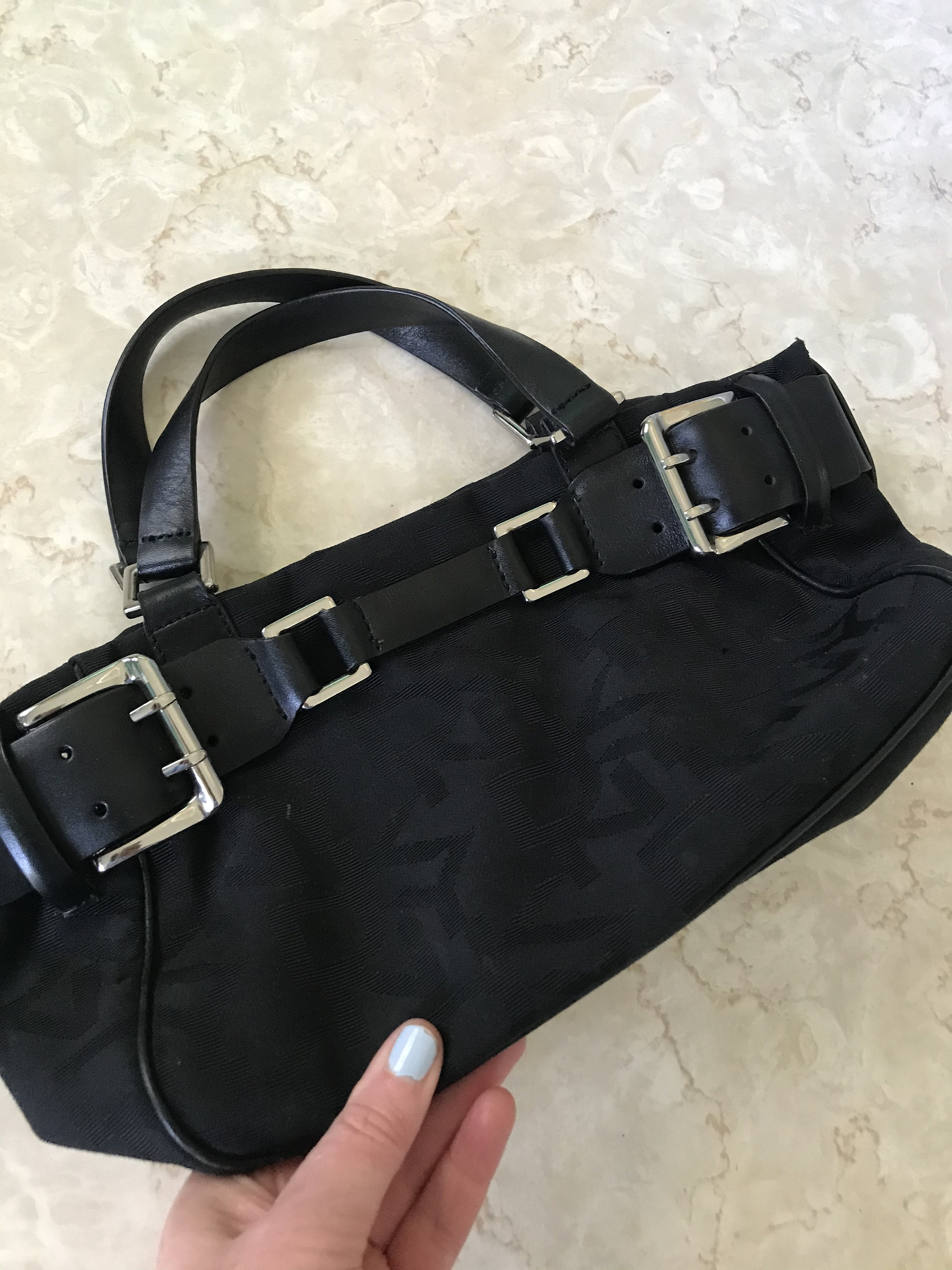 dkny suede bag