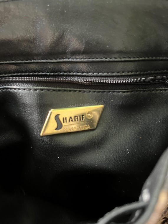 Sharif Snakeskin Print Drawstring Flap Top Purse … - image 7