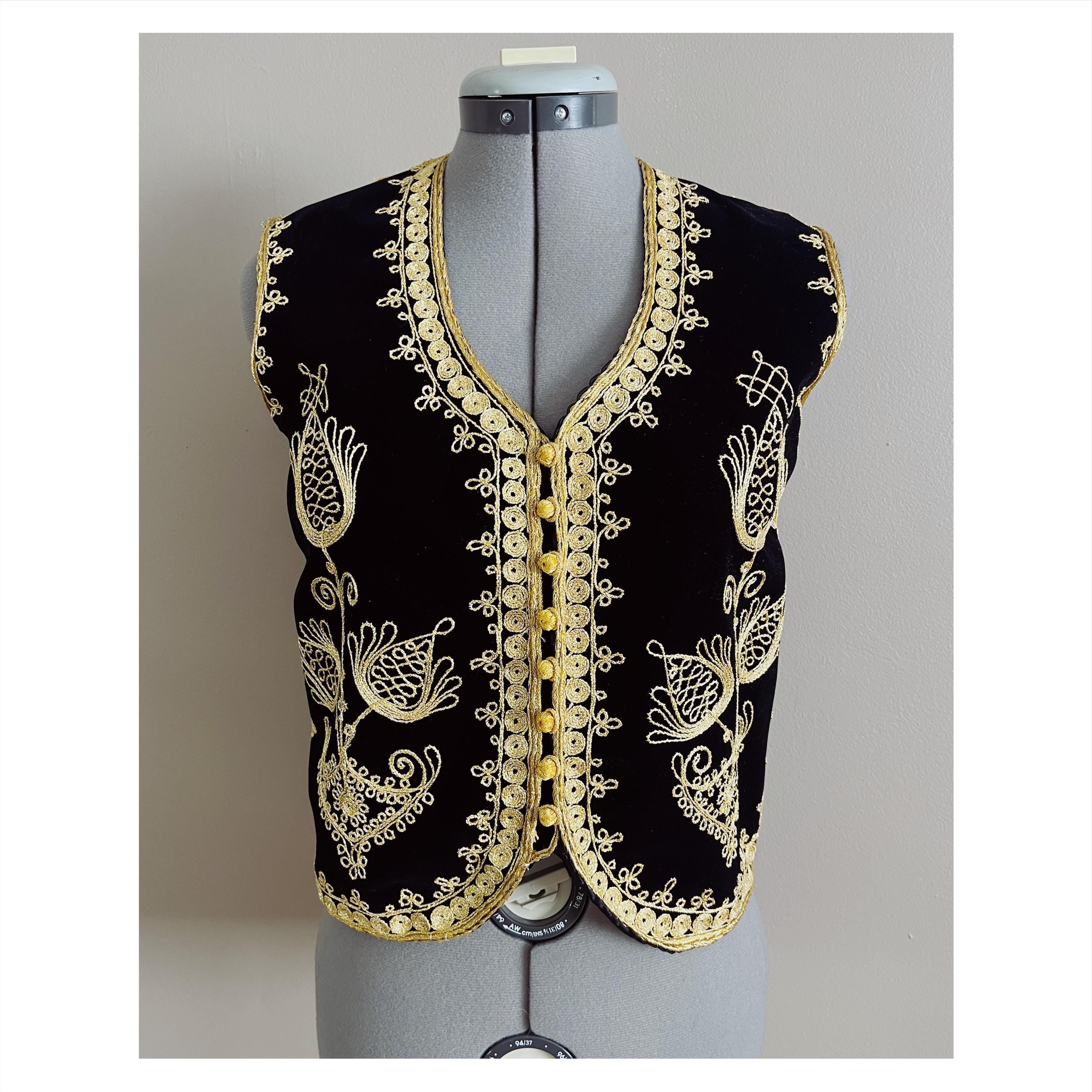 Vintage Velvet 70s Vest - Etsy