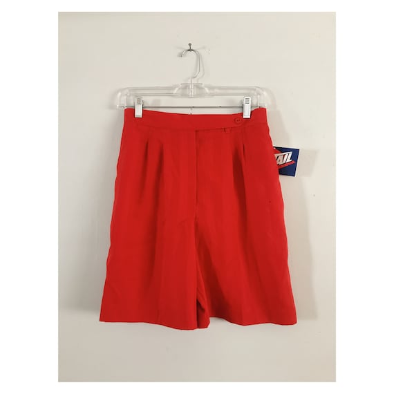 Red Shadow Stripe Shorts NWT sz 8 - image 1