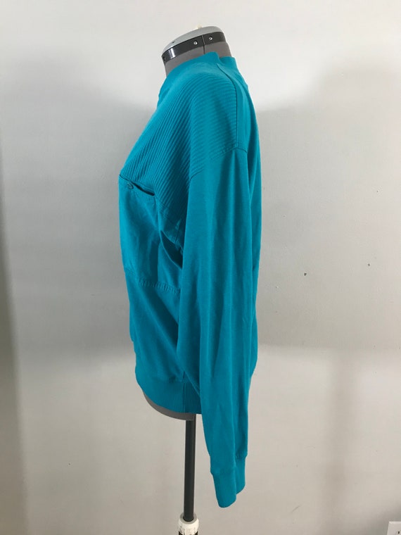 Members Only Teal Pullover Sz M - image 2