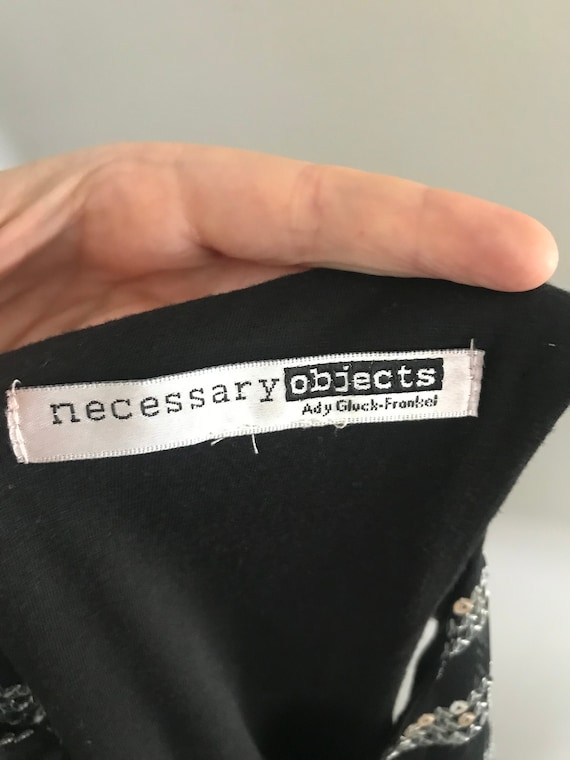 Necessary Objects Y2K Sequin Stripe MiniDress Sz M - image 6