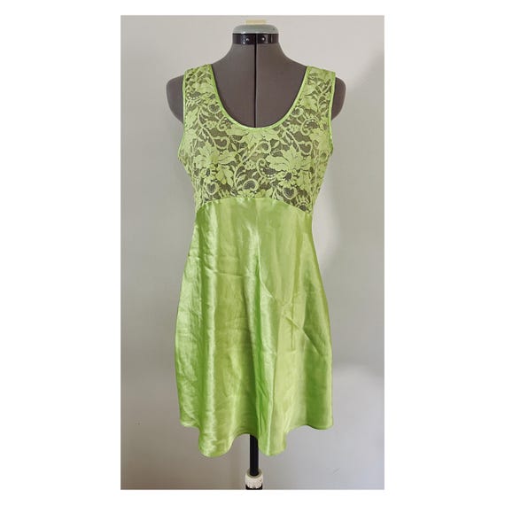 green lingerie dress Sabrina - Emerald Silk Babydoll Chemise WASHING INFO bridal nightgown set sizes s