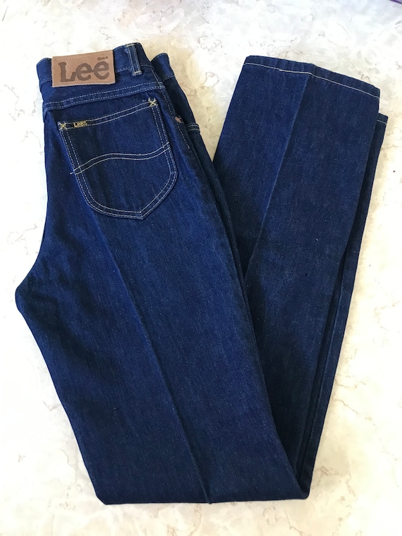 Lee Dark Wash High Rise Jeans 28x33 - image 3