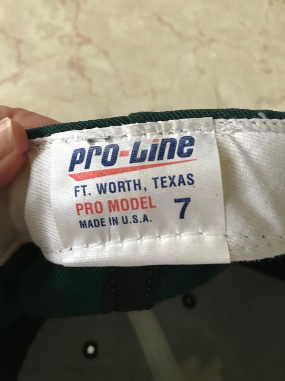 Vintage NWT Pro-Line Sz 7 Notre Dame Baseball Cap Made in USA Official Pro Mode View 4
