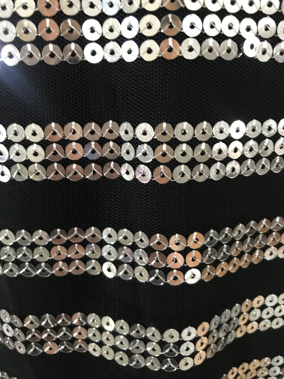 Necessary Objects Y2K Sequin Stripe MiniDress Sz M - image 8