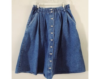 Jordache Denim A line Skirt Sz 8