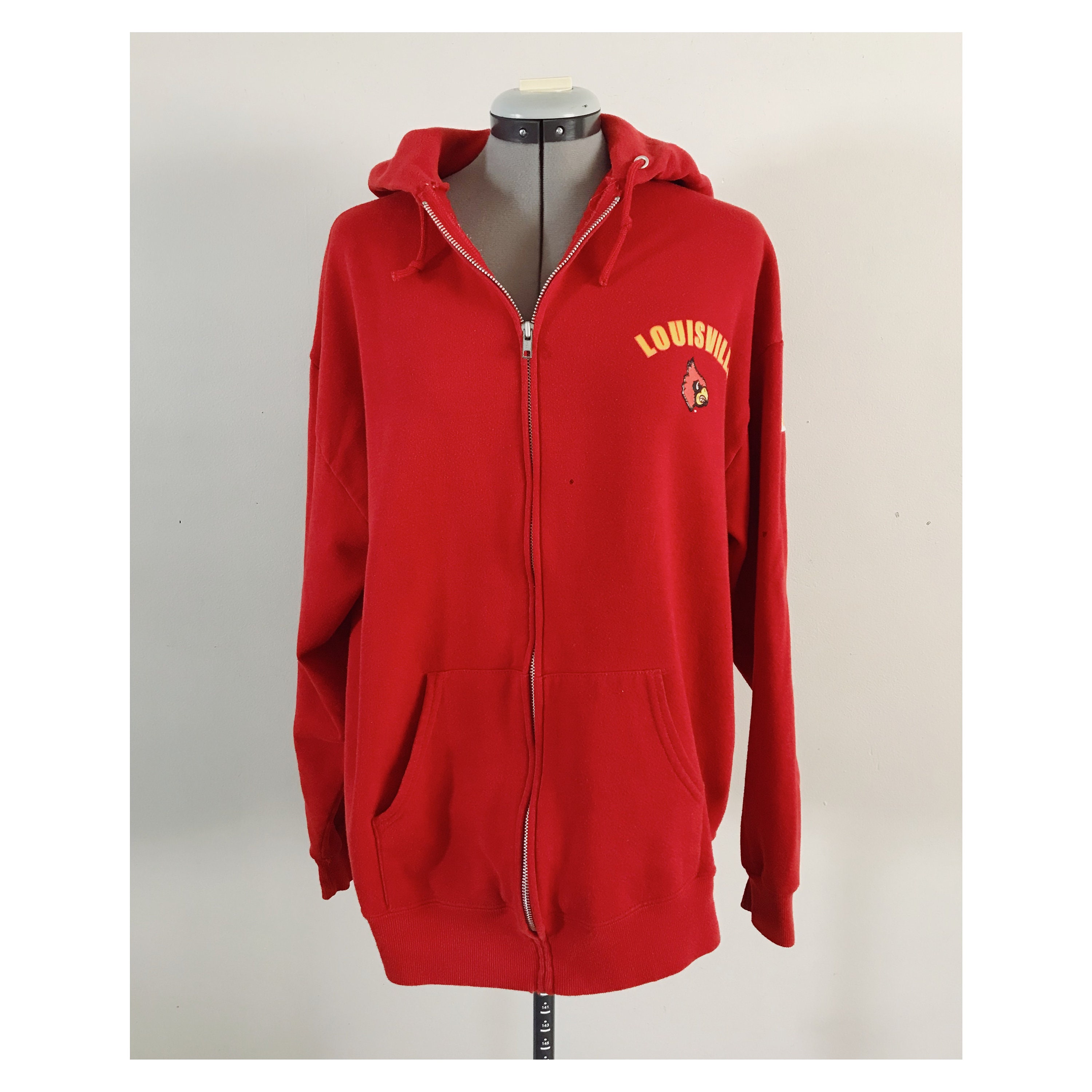 NCAA Louisville Cardinals White Red 3D Hoodie - T-shirts Low Price