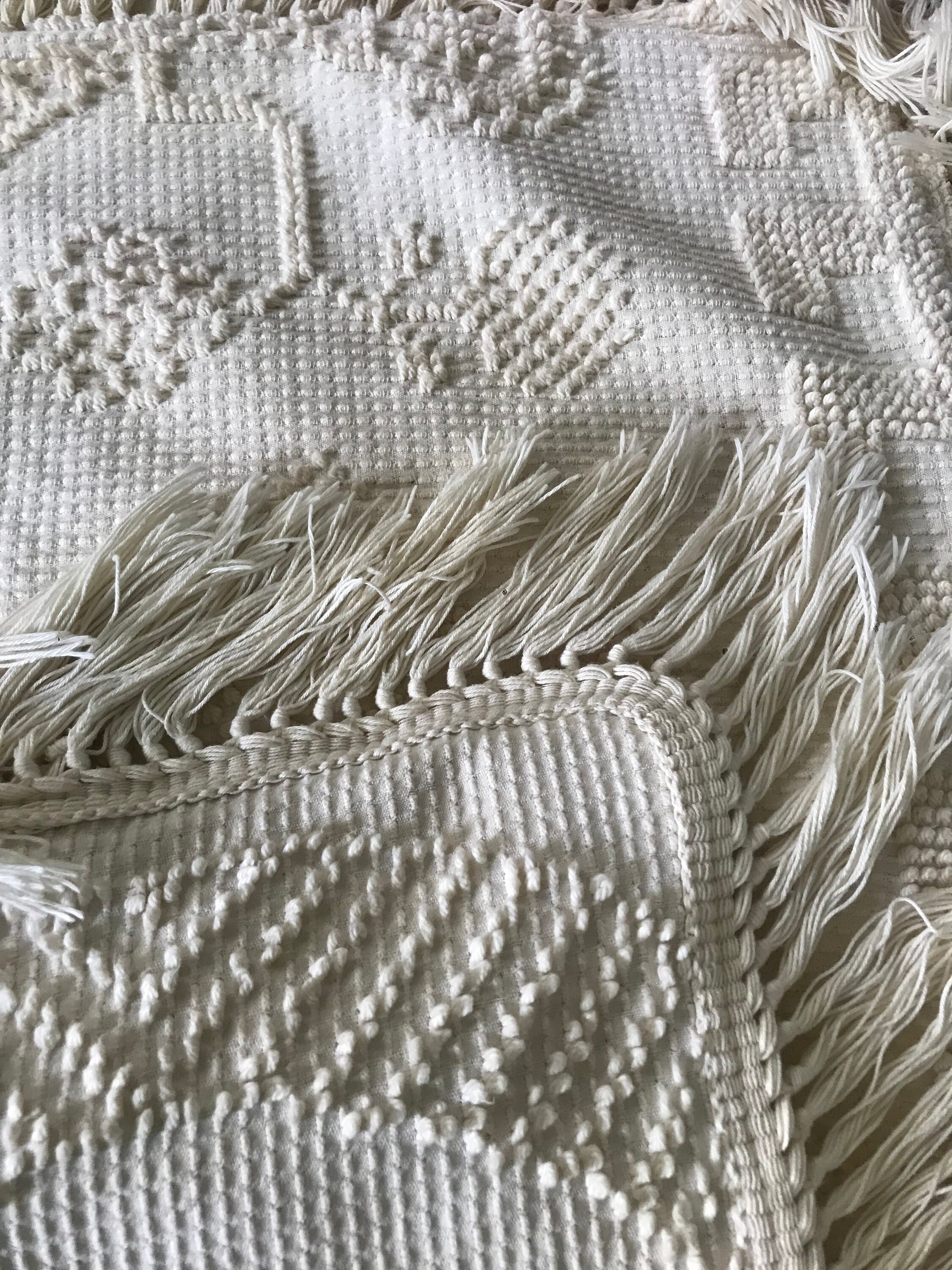 Maine Heritage Weavers Hobnail Cotton Fringe Pillow Shams Set of 2 - Etsy