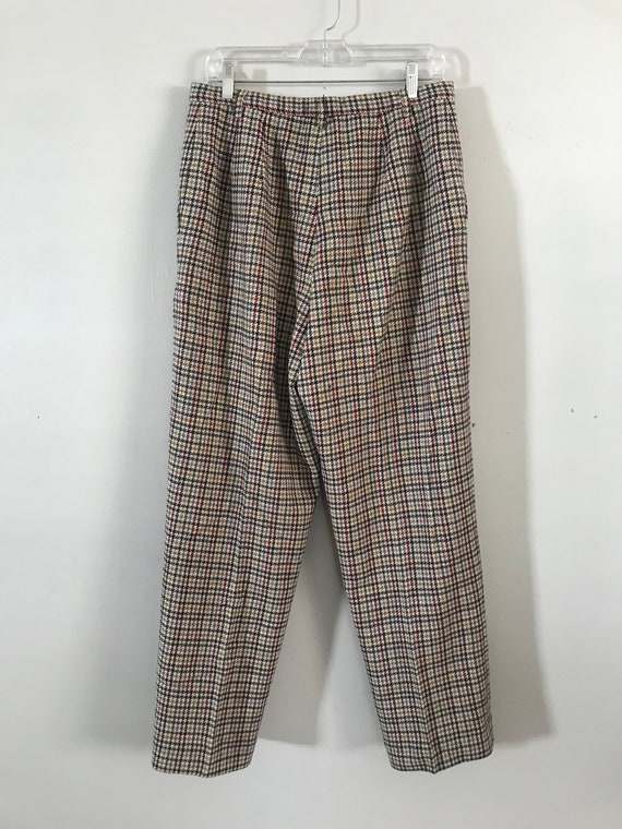 Pendleton Multi Color Houndstooth Trousers Sz 10-… - image 2