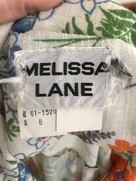 Melissa Lane 70s Floral Maxi Prairie Style Dress … - image 8