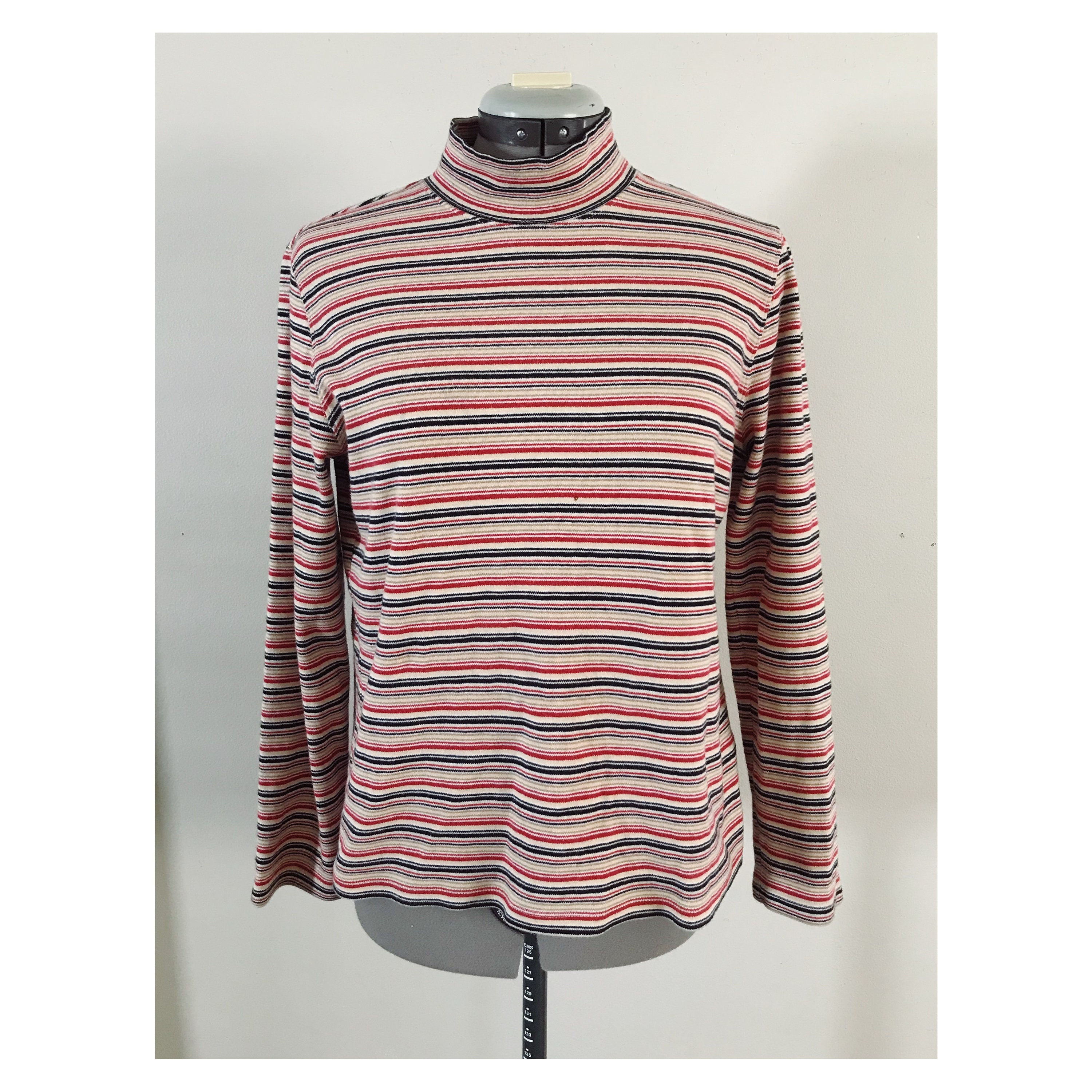 90's ST.JOHN'S BAY mock neck cotton knit