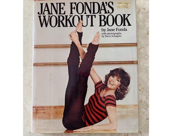VTG Jane Fonda's Workout Book Diet and Exercises Wmns Health Hard Cover