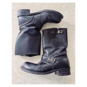 靴 80s dead stock leather engineer boots 80s Engineer Boots - Etsy