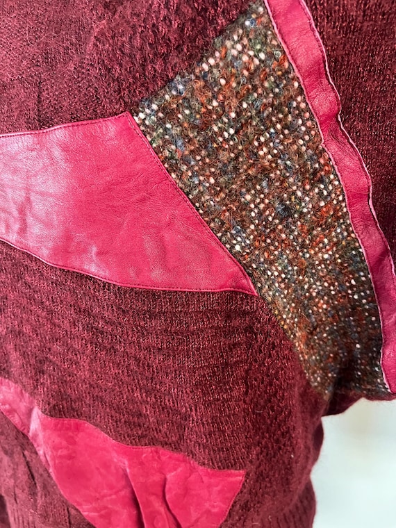 VTG Marc D'alcy Sz M Patchwork 80s Multimedia Swe… - image 8