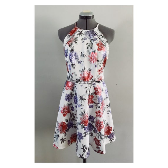 b darlin skater dress B. Darlin Sweetheart Cowl Neck Corset Skater Dress