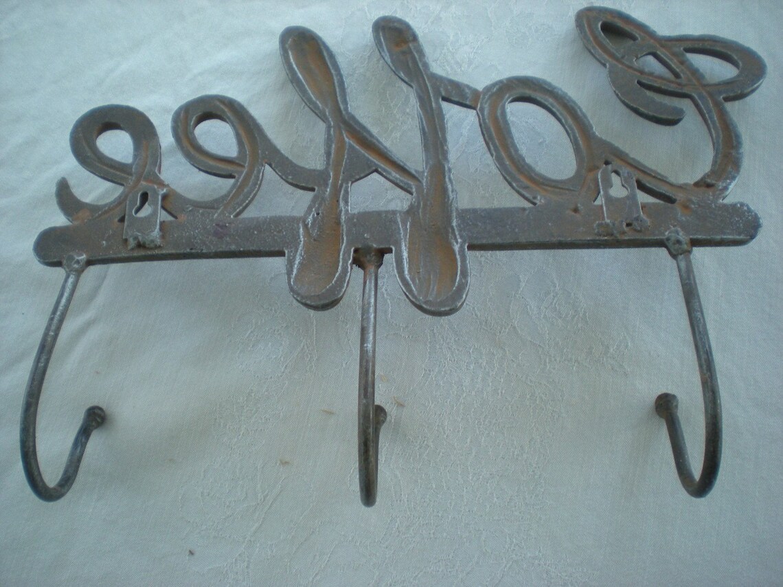 Coffee Mug holder Wrought Iron Cup holder Iron Wall Mount Mug Etsy