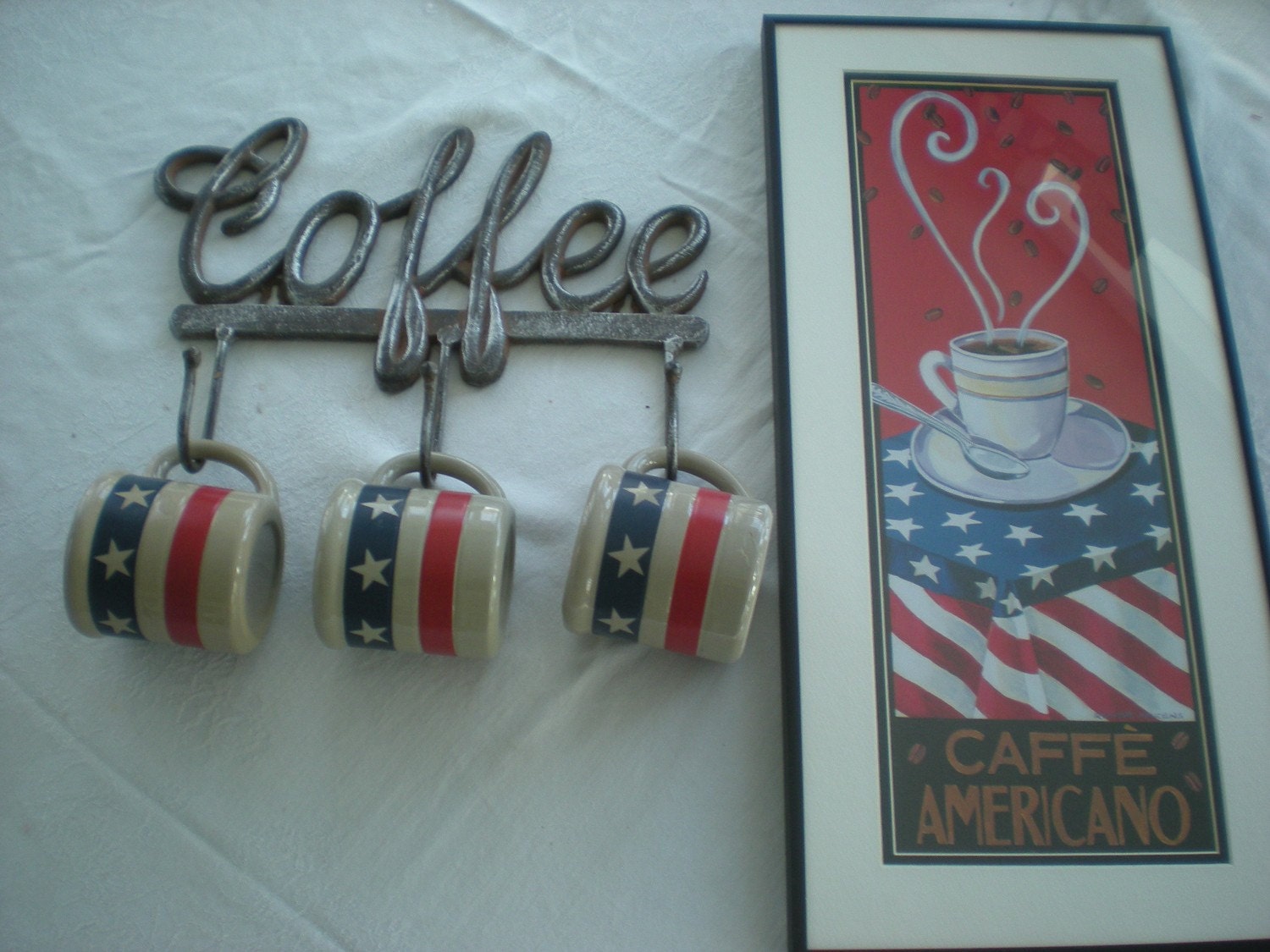 Coffee Mug holder Wrought Iron Cup holder Iron Wall Mount Mug Etsy