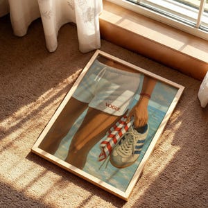 Retro Vogue Strandtryck – Sommarmode Väggkonst, Kustlivsstil Poster bild 6