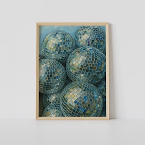 Disco Ball Art Print – Retro Party Dance Wall Decor