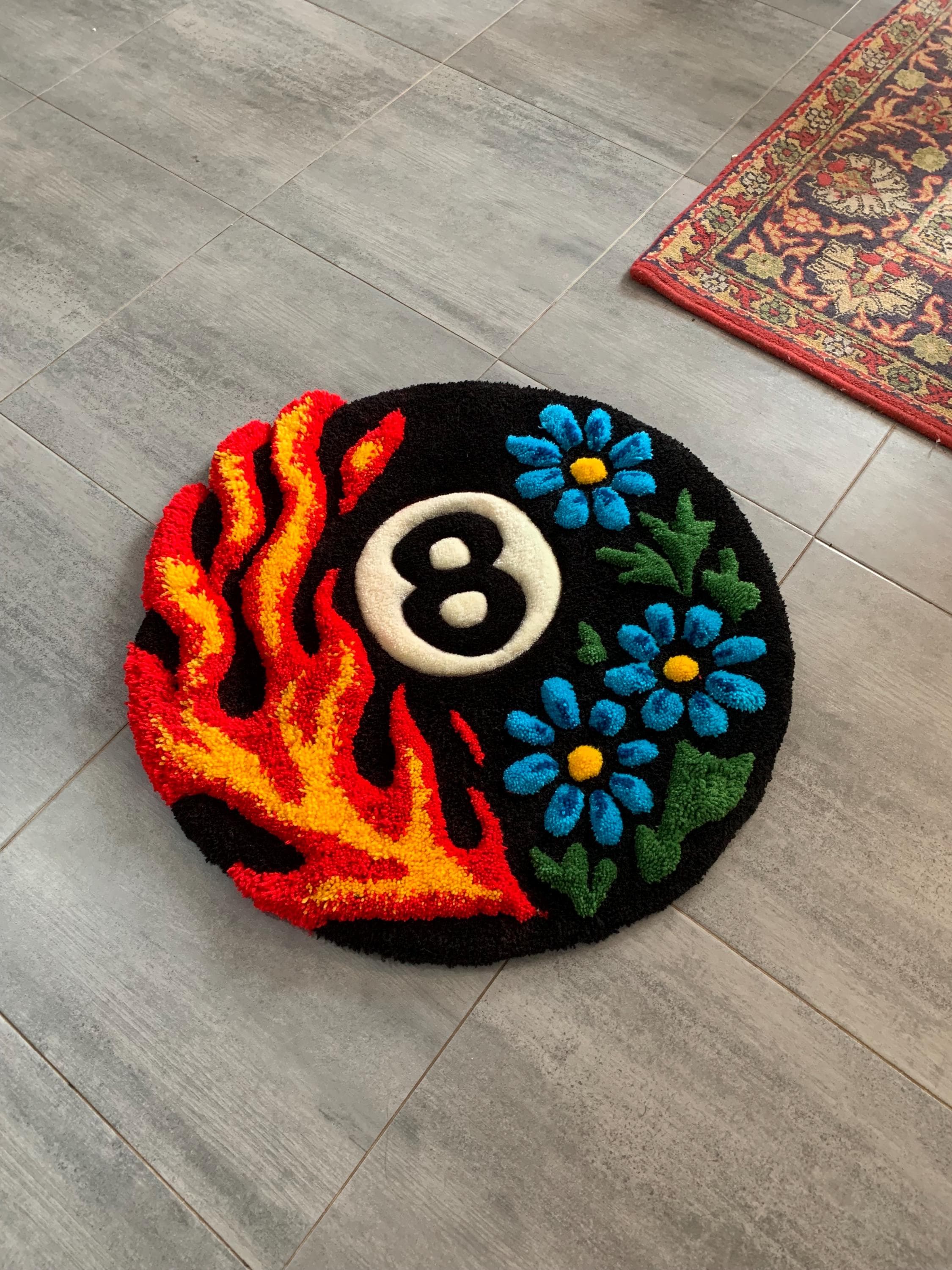 Stussy 8 Ball Rug - Etsy