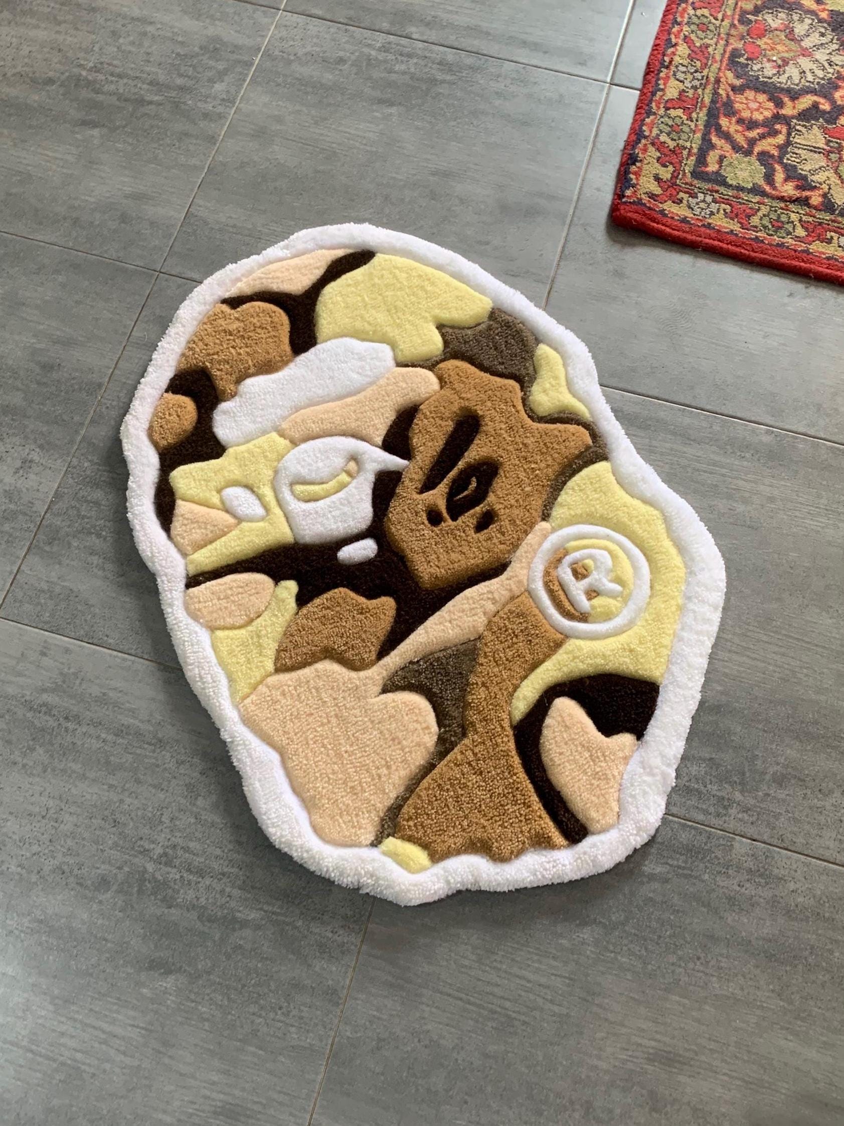 Custom Bape Rug – Handmade Tufted Carpet With Iconic Streetwear
