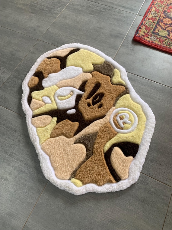 Custom Bape Rug – Handmade Tufted Carpet With Iconic Streetwear
