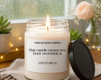 Rude Boyfriend Husband Candle, 9oz Soy Candle | Sassy Novelty Home Decor