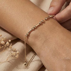Minimal Morse Code Name Bracelet, Meaningful Morse Code Bracelets, Personalized Name Morse Code Jewelry, Gift for GF BF BFF