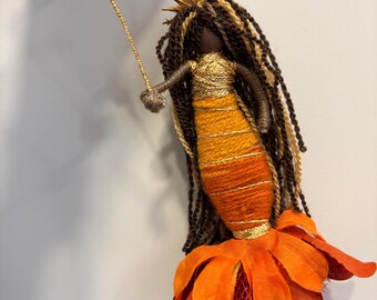 Handmade Mermaid Queen: Posable Hanging Decoration