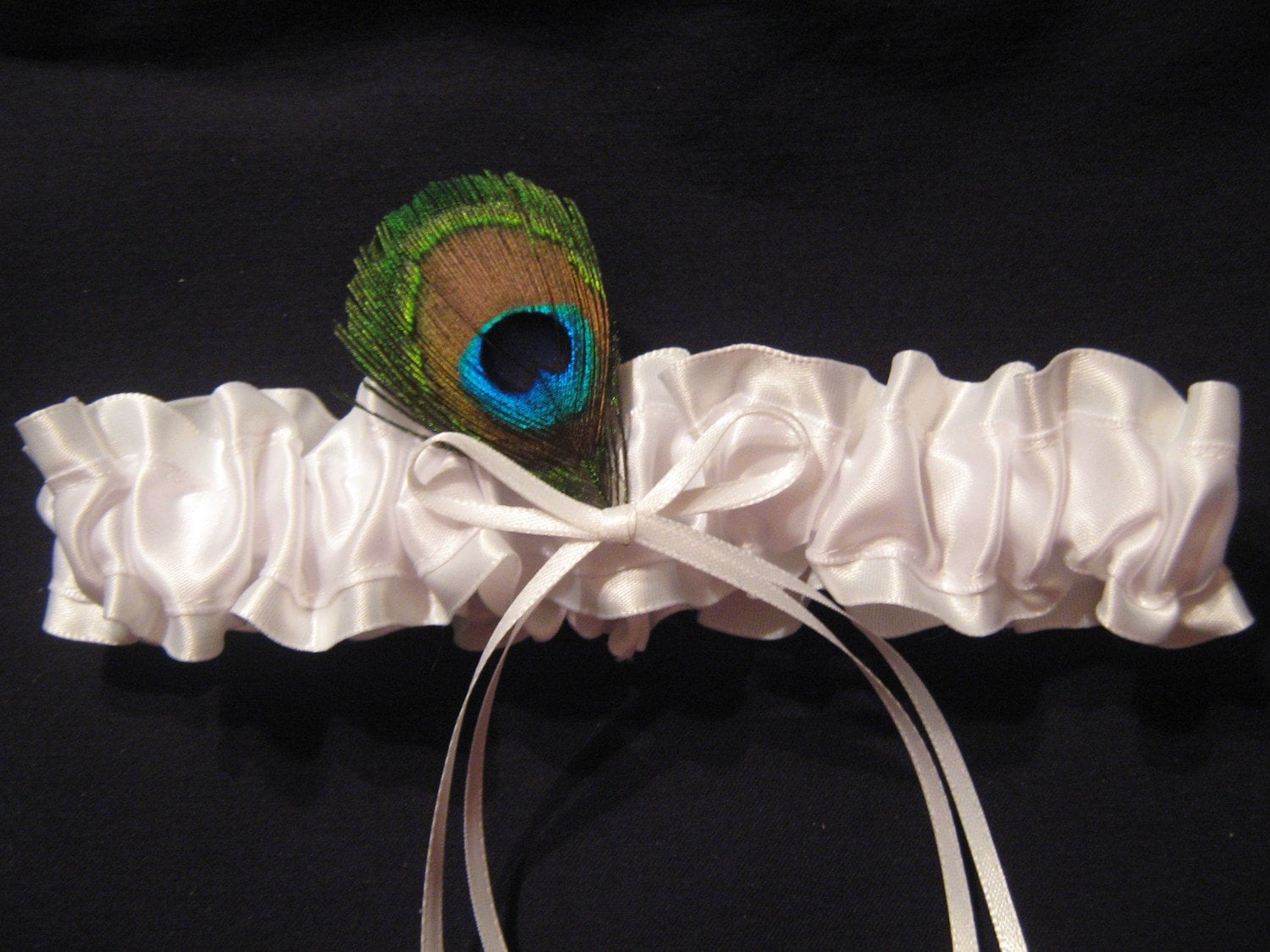 peacock feather garter belt Feather Garter Belt main image 1
