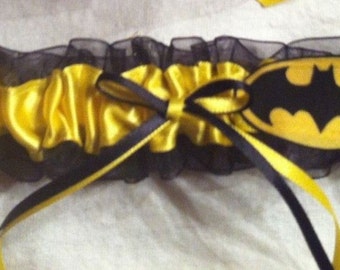 Batman Fabric Wedding Garter Toss