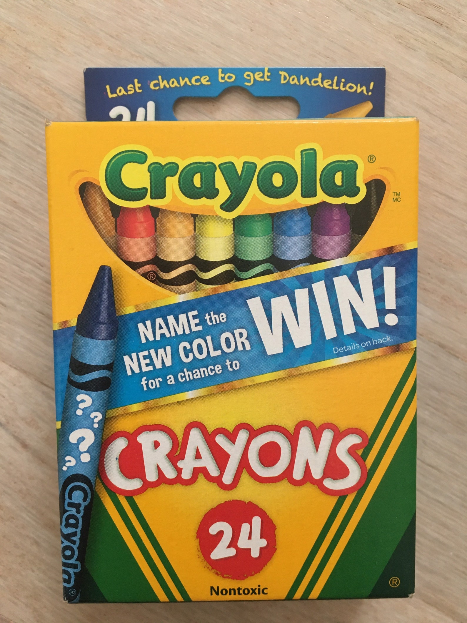 Crayola 24 or 48 non toxic crayons Made in USA Dandelion Etsy
