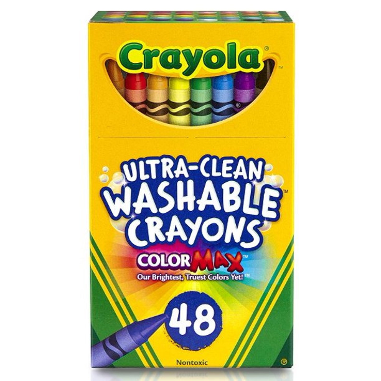 Crayola 24 or 48 non toxic crayons Made in USA Dandelion Etsy