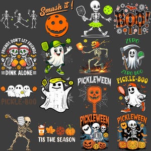 Boo Ghost Halloween Pickleball PNG, Funny Pickleball Sports Clipart, Spooky Humor Sublimation Digital Download