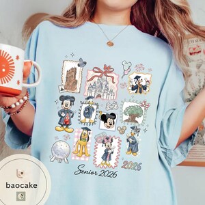 Personalized Mickey & Friends Senior 2026 Shirt, Senior Trip Disney Graduation 2026 Tee, Disney Graduation 2026 Shirt, Disney Grad Squad Tee bild 7