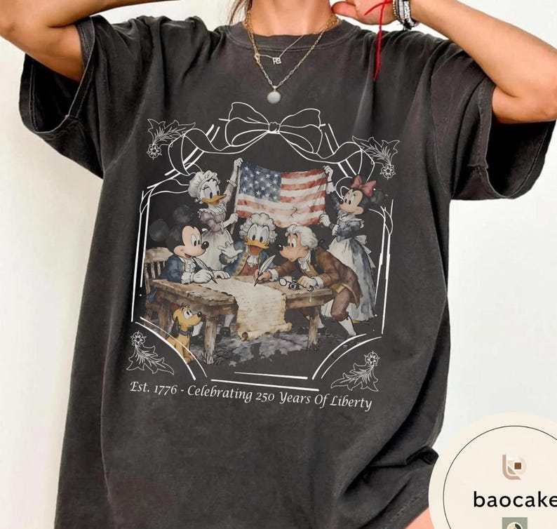 Disney Mickey and Friends 1776 Founding Fathers T-Shirt, 250 Years Of Liberty Shirt, Disney Patriotic Shirt, Magical Independence Day Shirt bild 11