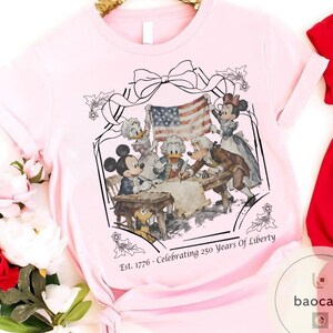 Disney Mickey and Friends 1776 Founding Fathers T-Shirt, 250 Years Of Liberty Shirt, Disney Patriotic Shirt, Magical Independence Day Shirt bild 7