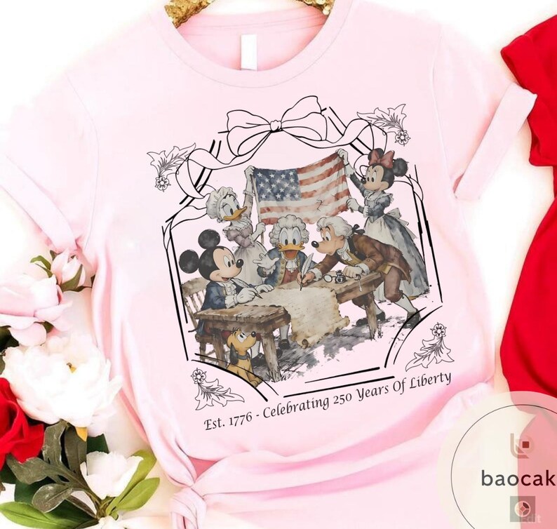 Disney Mickey and Friends 1776 Founding Fathers T-Shirt, 250 Years Of Liberty Shirt, Disney Patriotic Shirt, Magical Independence Day Shirt bild 7