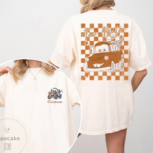 Personalized Retro Disney Cars Shirt, Pixar Cars Shirt, Disneyland Shirt, Cars Land Shirt, Lightning McQueen Shirt, Disney Cars Shirt image 6
