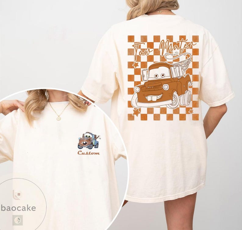 Personalized Retro Disney Cars Shirt, Pixar Cars Shirt, Disneyland Shirt, Cars Land Shirt, Lightning McQueen Shirt, Disney Cars Shirt image 6
