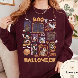 Vintage Mickey Ghost Halloween Comfort Colors Shirt, Scariest Place on Earth Tee, Mickey Not So Scary Party,Disney World Family Matching Tee bild 11